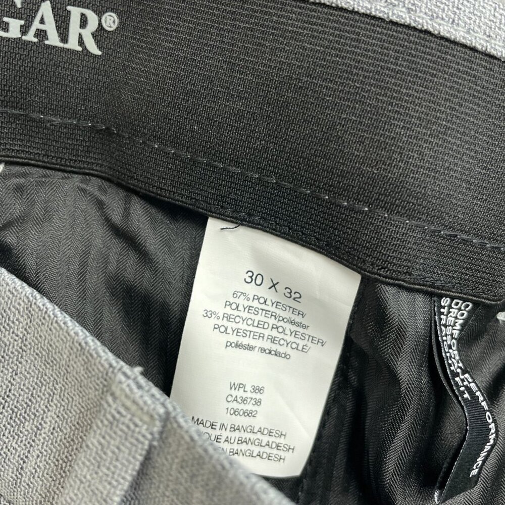 NEW Haggar Men's 30x32 Comfort Performance Dress Pant Straight Fit 4-Way Grey - Picture 8 of 9